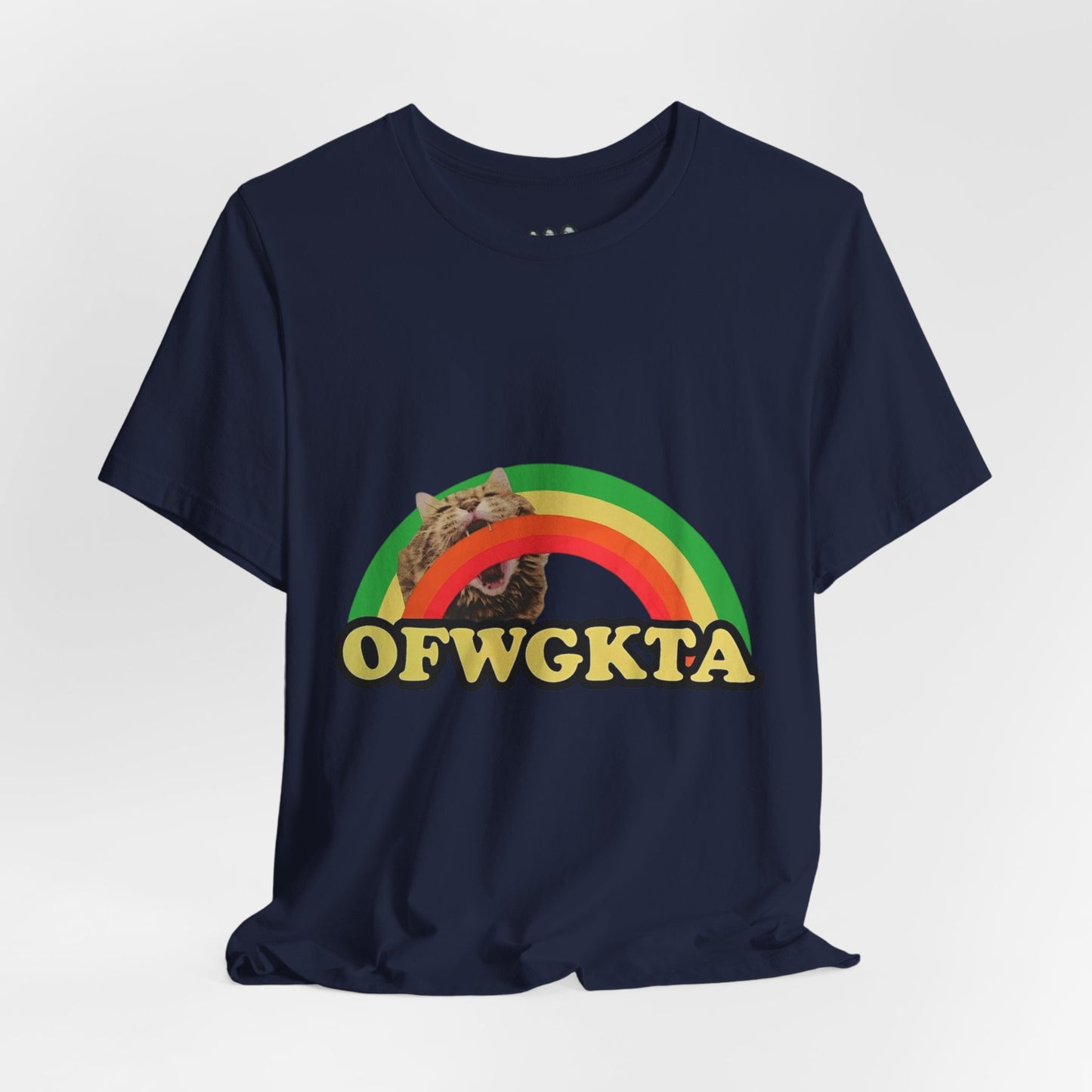 Unisex OFWGKTA Rainbow Cat Tee