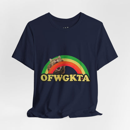 Unisex OFWGKTA Rainbow Cat Tee