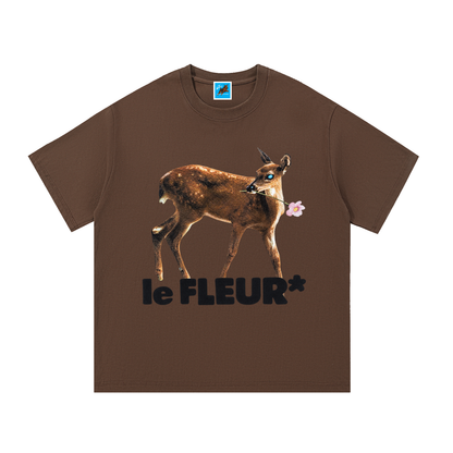 Le Fleur Deer Cotton Tee