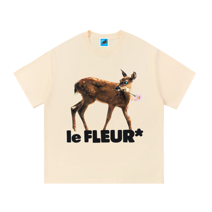 Le Fleur Deer Cotton Tee