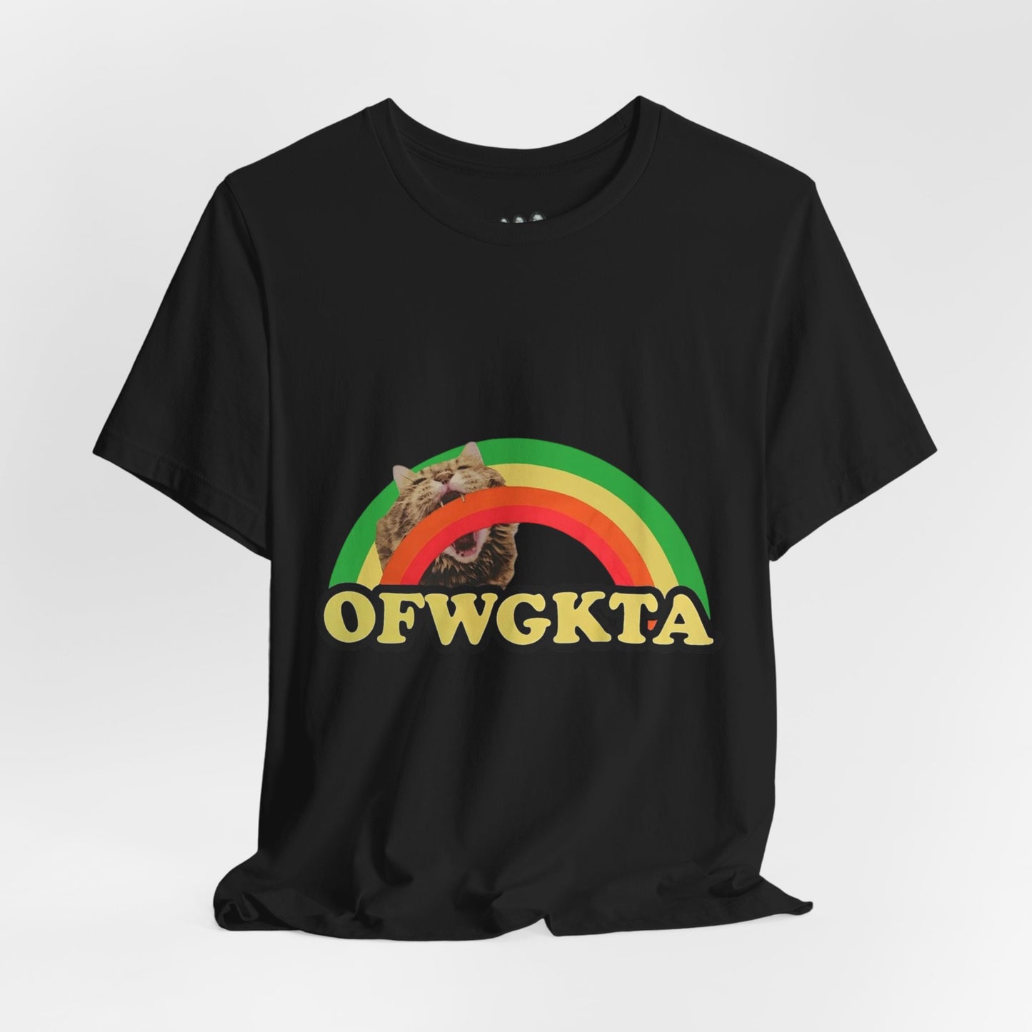 Unisex OFWGKTA Rainbow Cat Tee