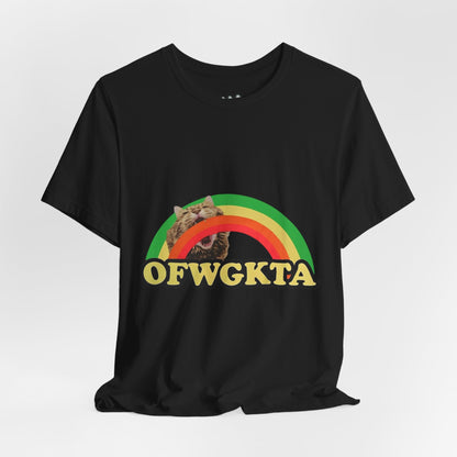Unisex OFWGKTA Rainbow Cat Tee
