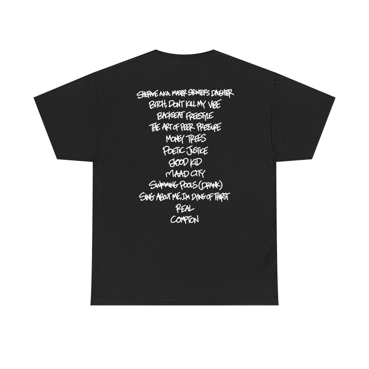 good kid, m.A.A.d city Tracklist Tee