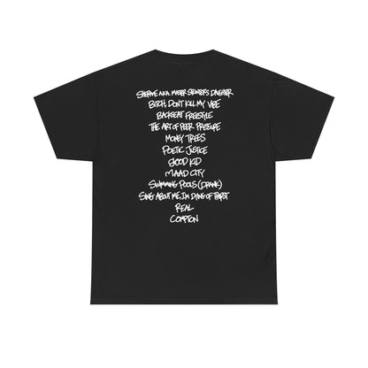 good kid, m.A.A.d city Tracklist Tee