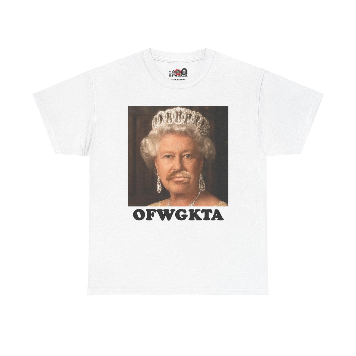 Queen Of England Mustache Tee