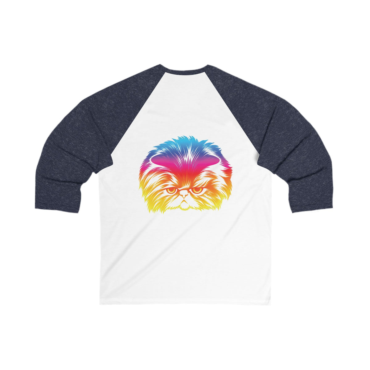 Adult Size Unisex Odd future Rainbow Cat Raglan Tee