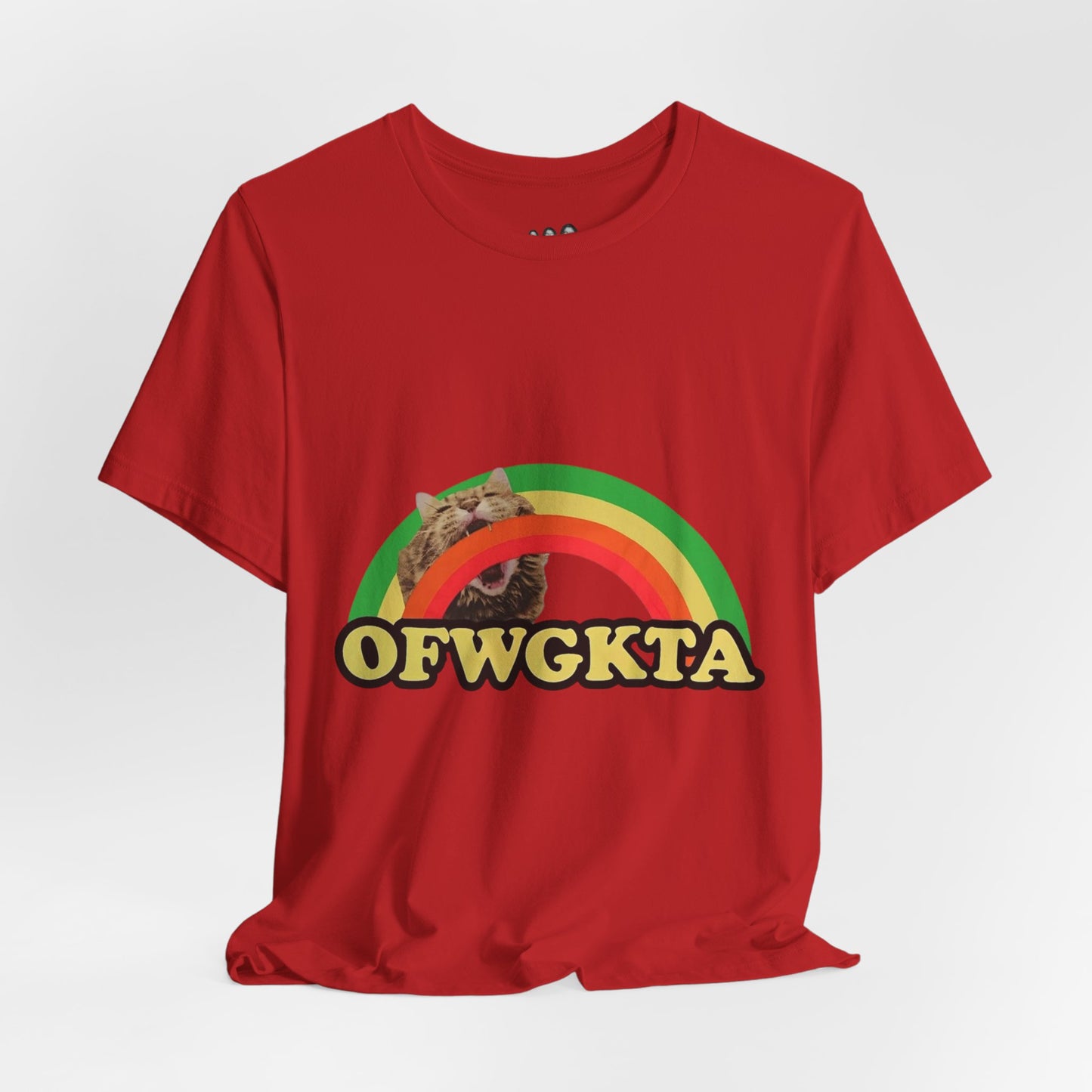 Unisex OFWGKTA Rainbow Cat Tee