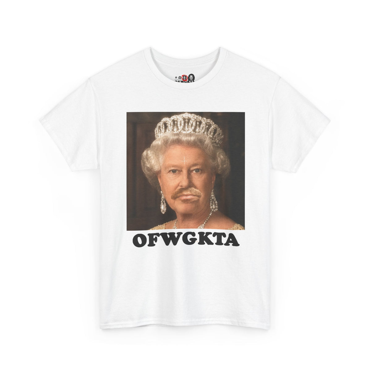 Queen Of England Mustache Tee
