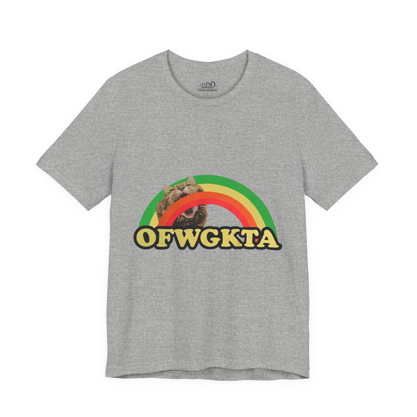 Unisex OFWGKTA Rainbow Cat Tee