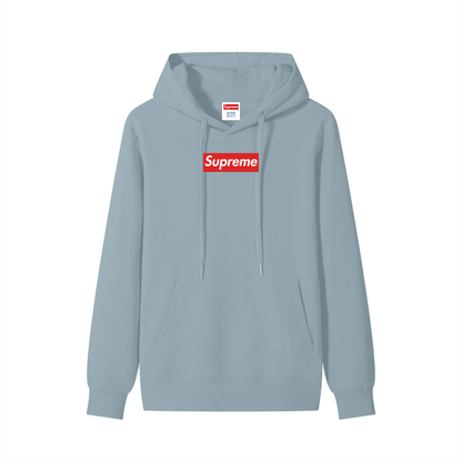 Classic Unisex Box Logo Cotton Hoodie (WOVEN TAG)