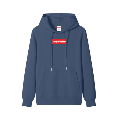 Classic Unisex Box Logo Cotton Hoodie (WOVEN TAG)