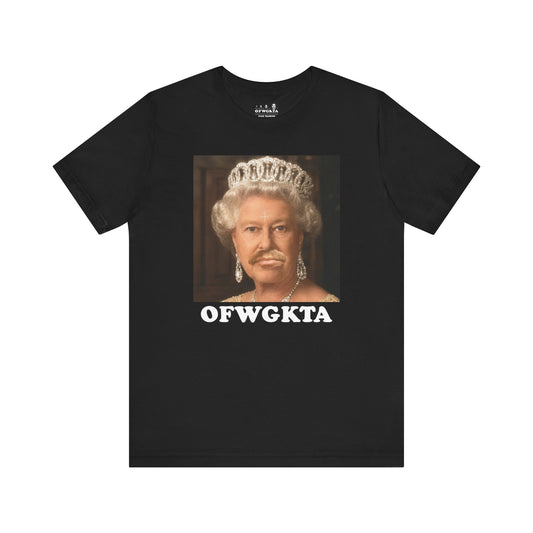 BLACK QUEEN OF ENGLAND MUSTACHE Tee