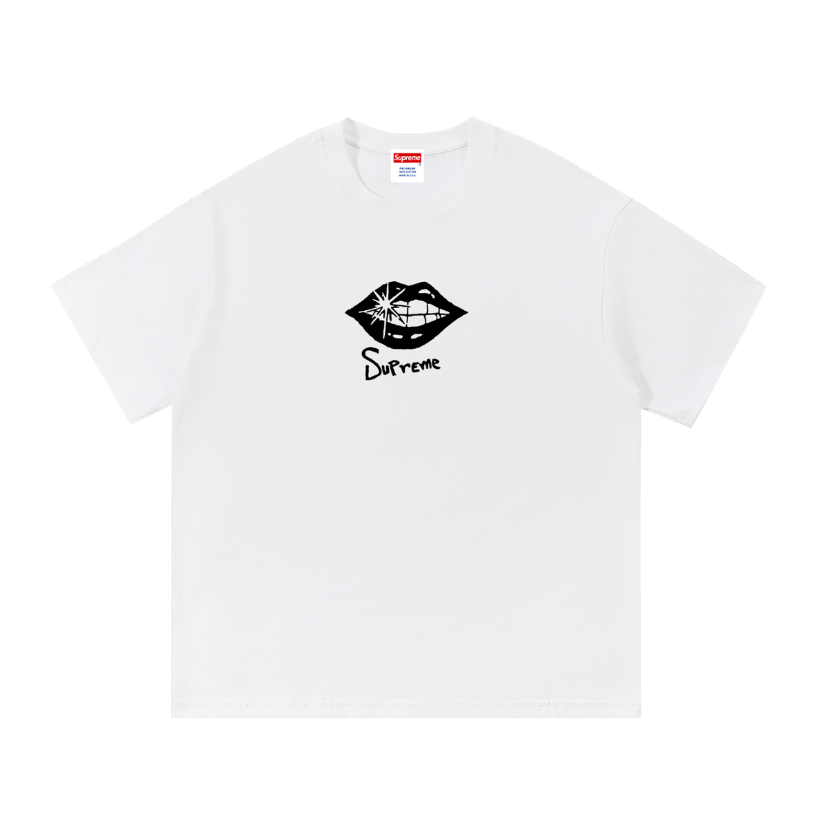 Box Logo Lips Cotton Tee