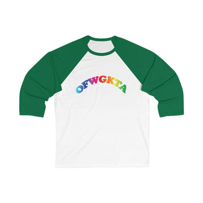 Adult Size Unisex Odd future Rainbow Cat Raglan Tee