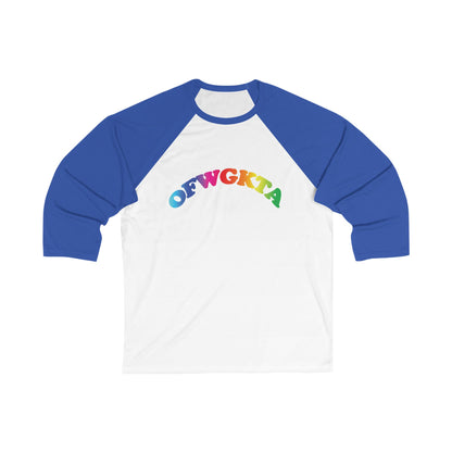 Adult Size Unisex Odd future Rainbow Cat Raglan Tee