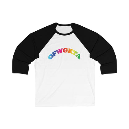 Adult Size Unisex Odd future Rainbow Cat Raglan Tee