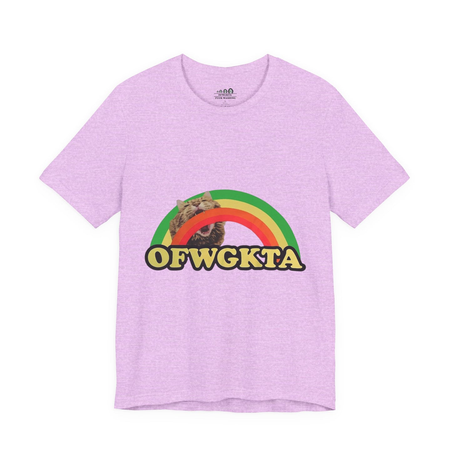 Unisex OFWGKTA Rainbow Cat Tee