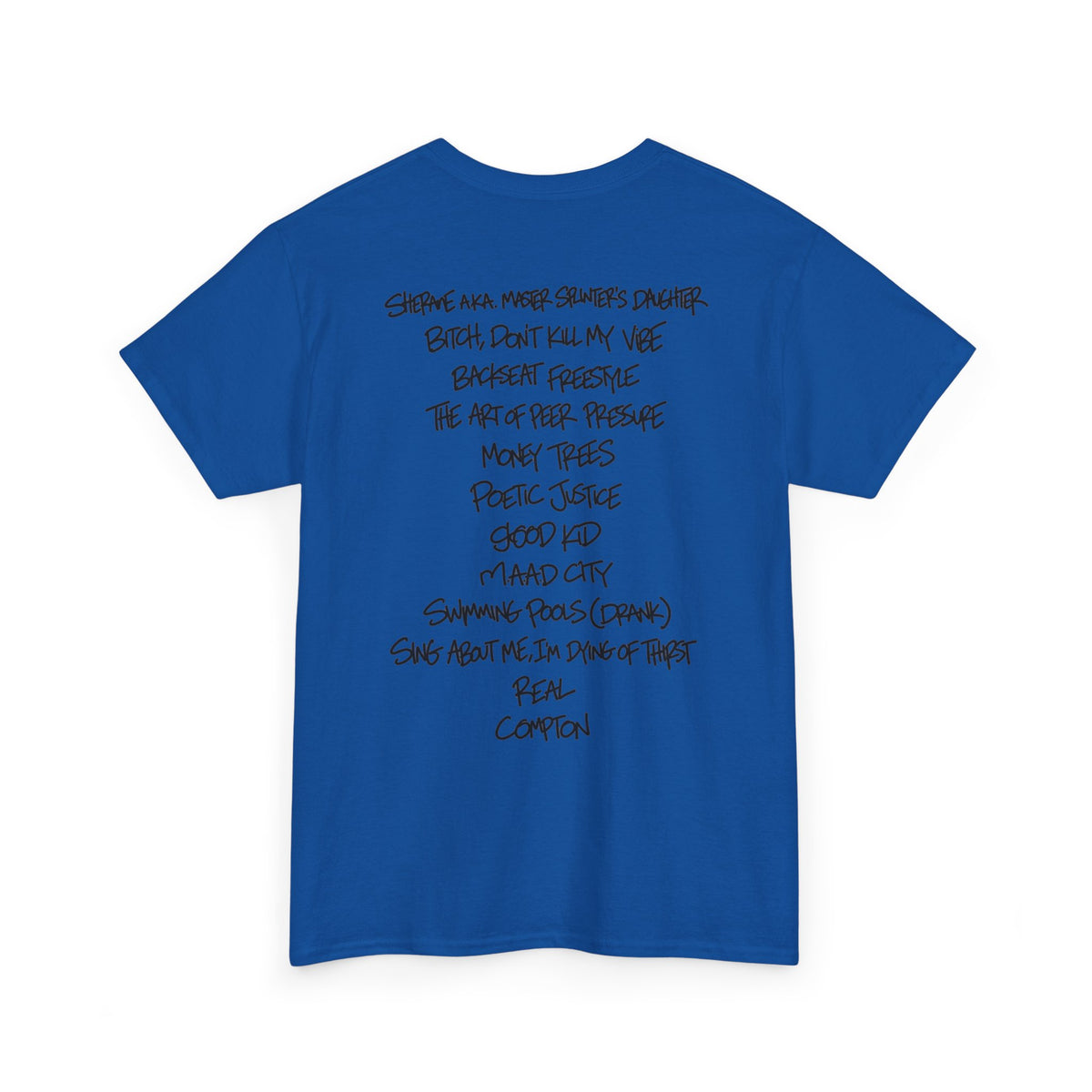good kid, m.A.A.d city Tracklist Tee