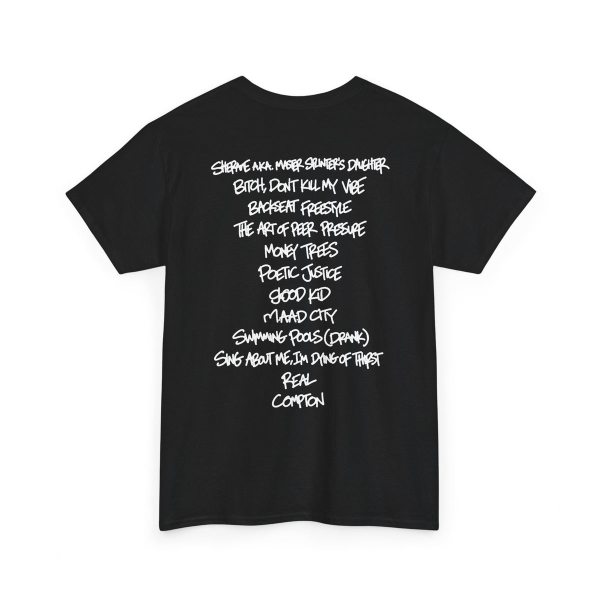 good kid, m.A.A.d city Tracklist Tee