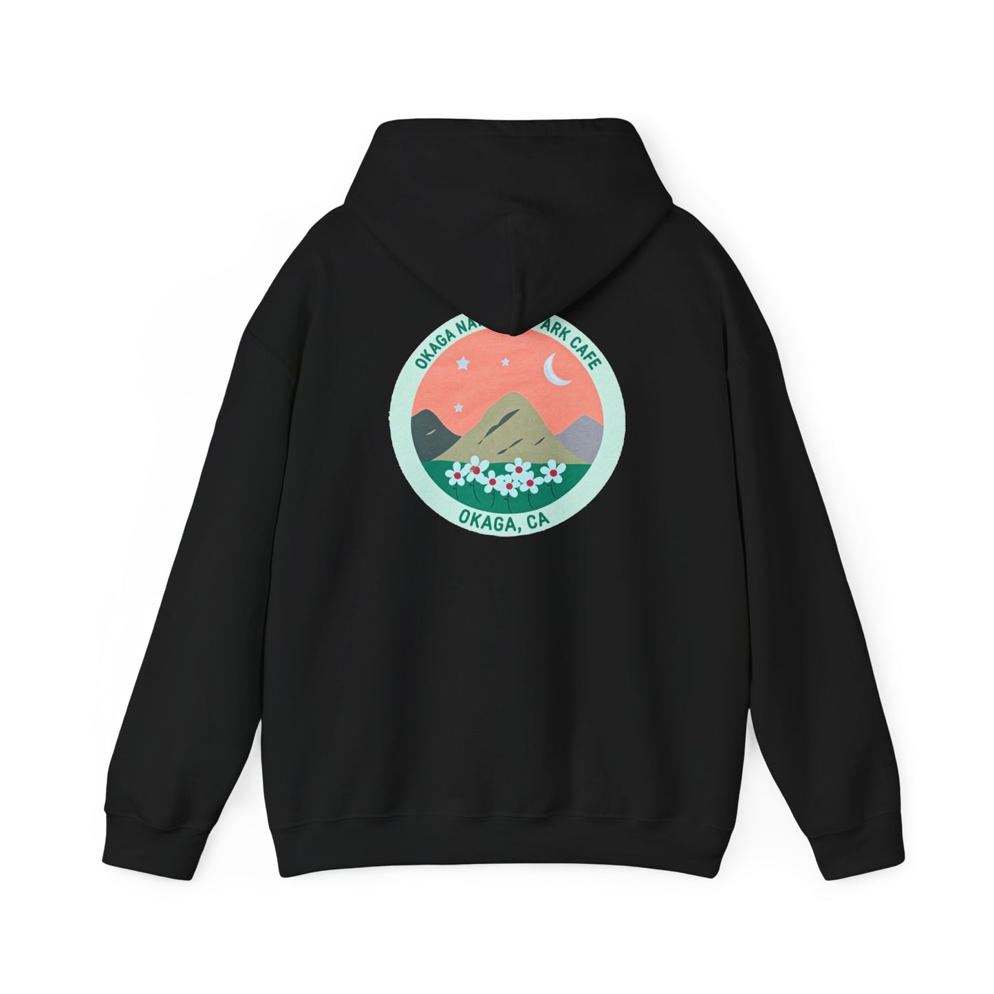 Okaga, CA Cafe Hoodie