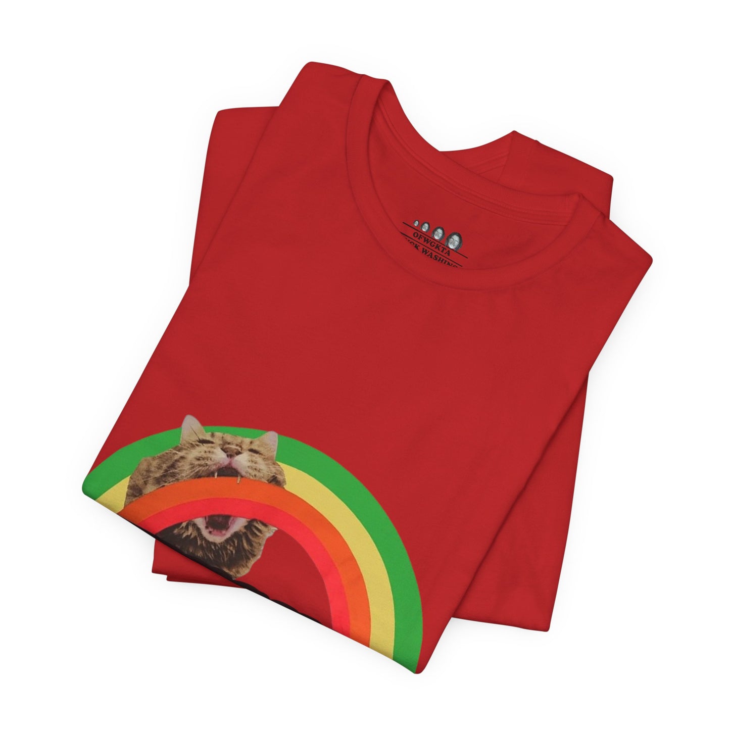 Unisex OFWGKTA Rainbow Cat Tee