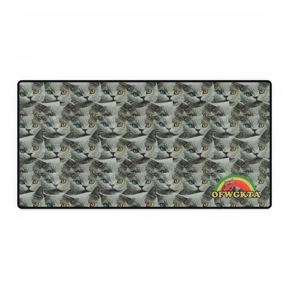 Shark Cat Repeat Mouse Pad