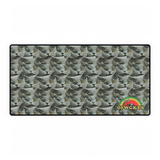 Shark Cat Repeat Mouse Pad