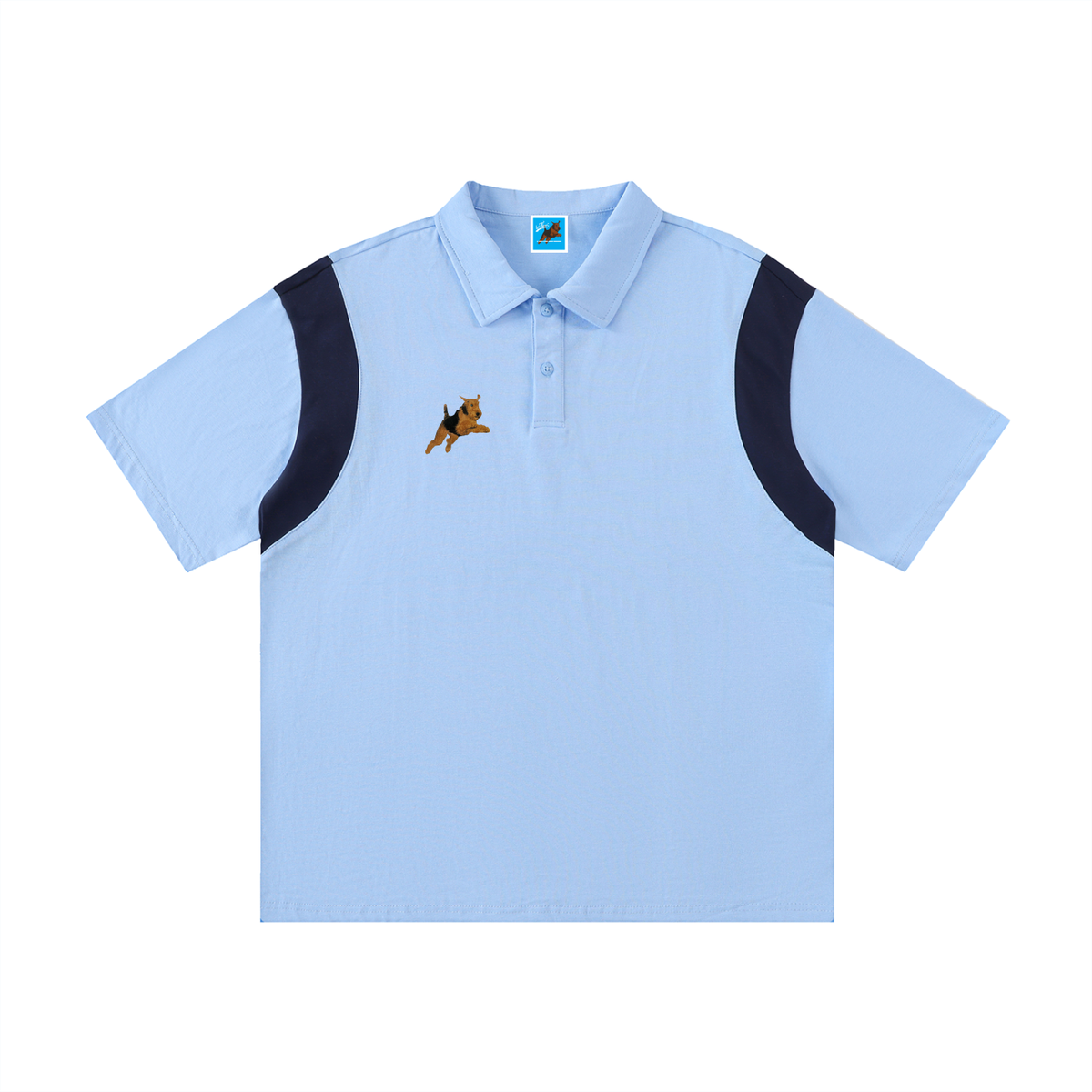 Jumping Dog Cotton Polo Shirt