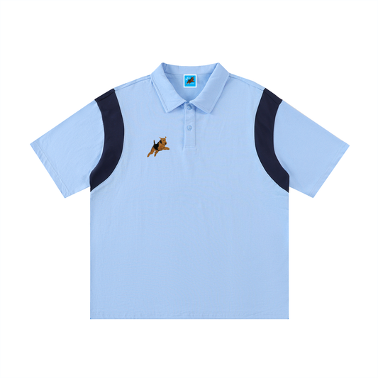Jumping Dog Cotton Polo Shirt