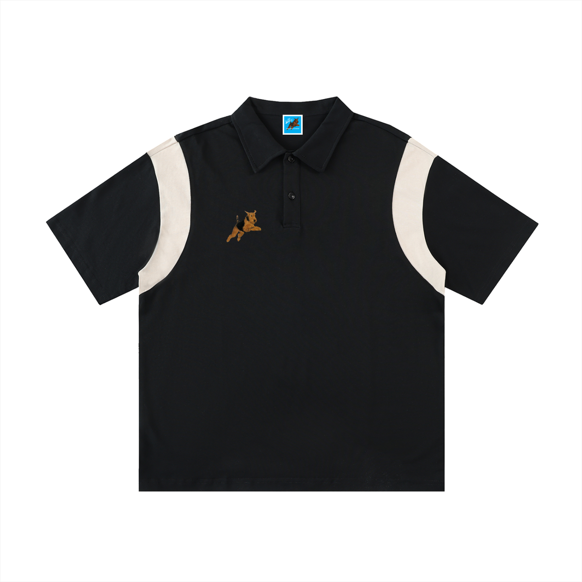 Jumping Dog Cotton Polo Shirt