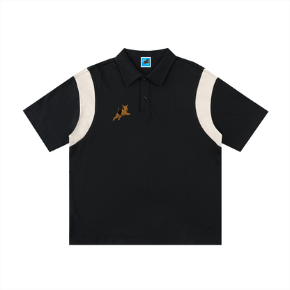 Jumping Dog Cotton Polo Shirt
