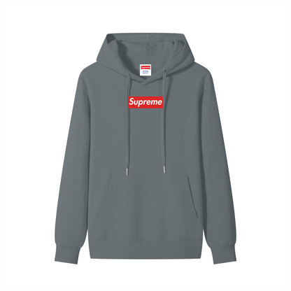 Classic Unisex Box Logo Cotton Hoodie (WOVEN TAG)