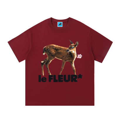 Le Fleur Deer Cotton Tee