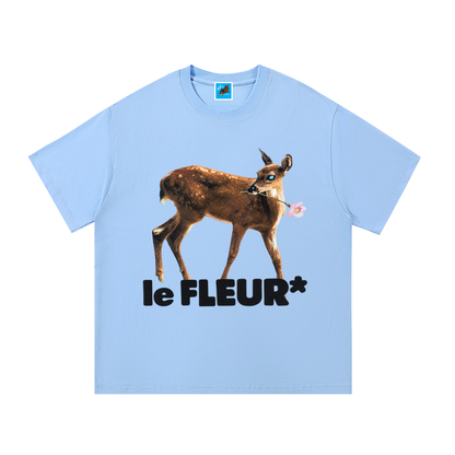 Le Fleur Deer Cotton Tee