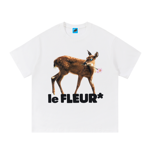 Le Fleur Deer Cotton Tee