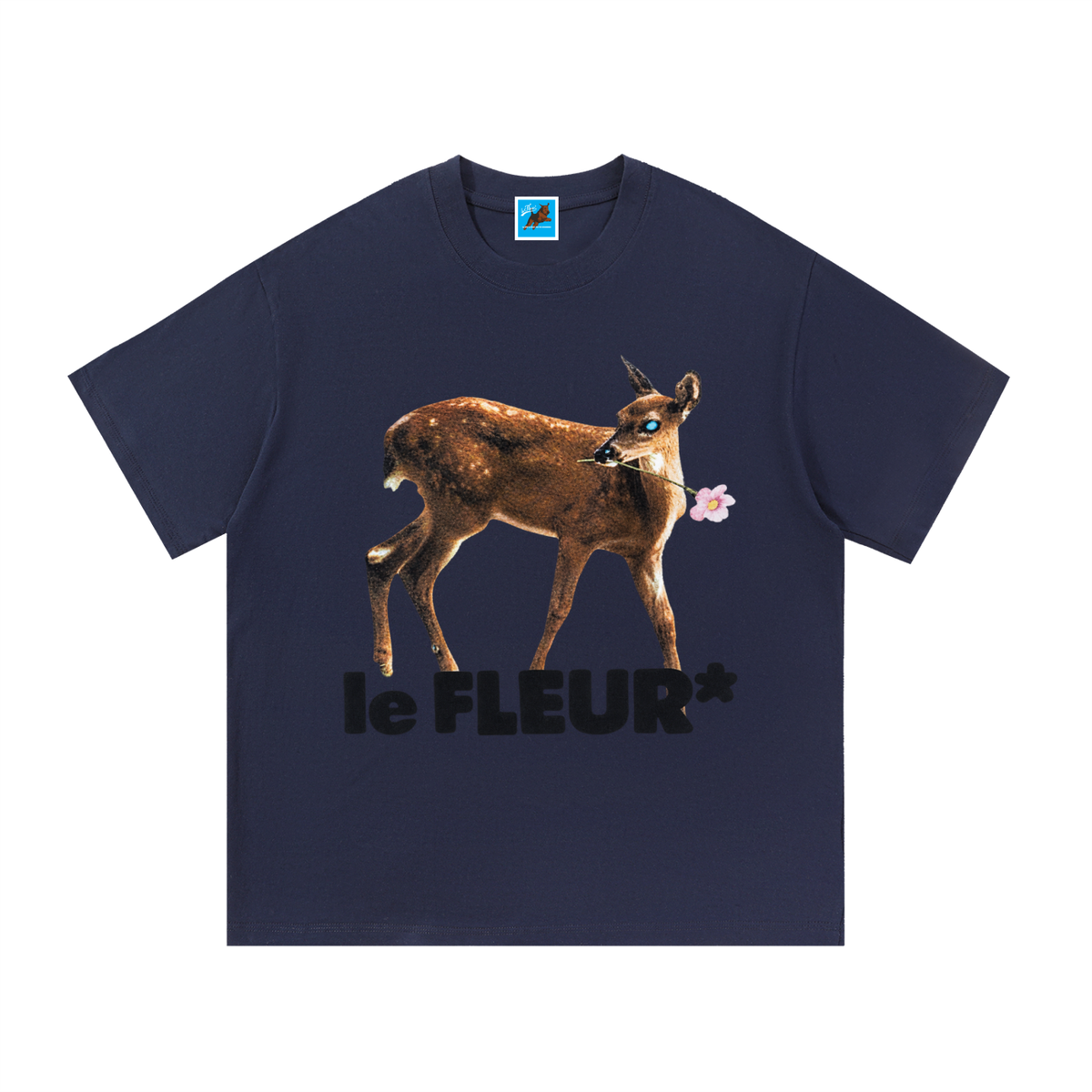 Le Fleur Deer Cotton Tee