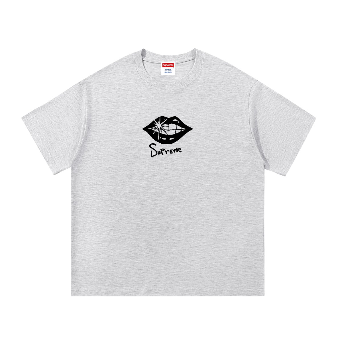 Box Logo Lips Cotton Tee
