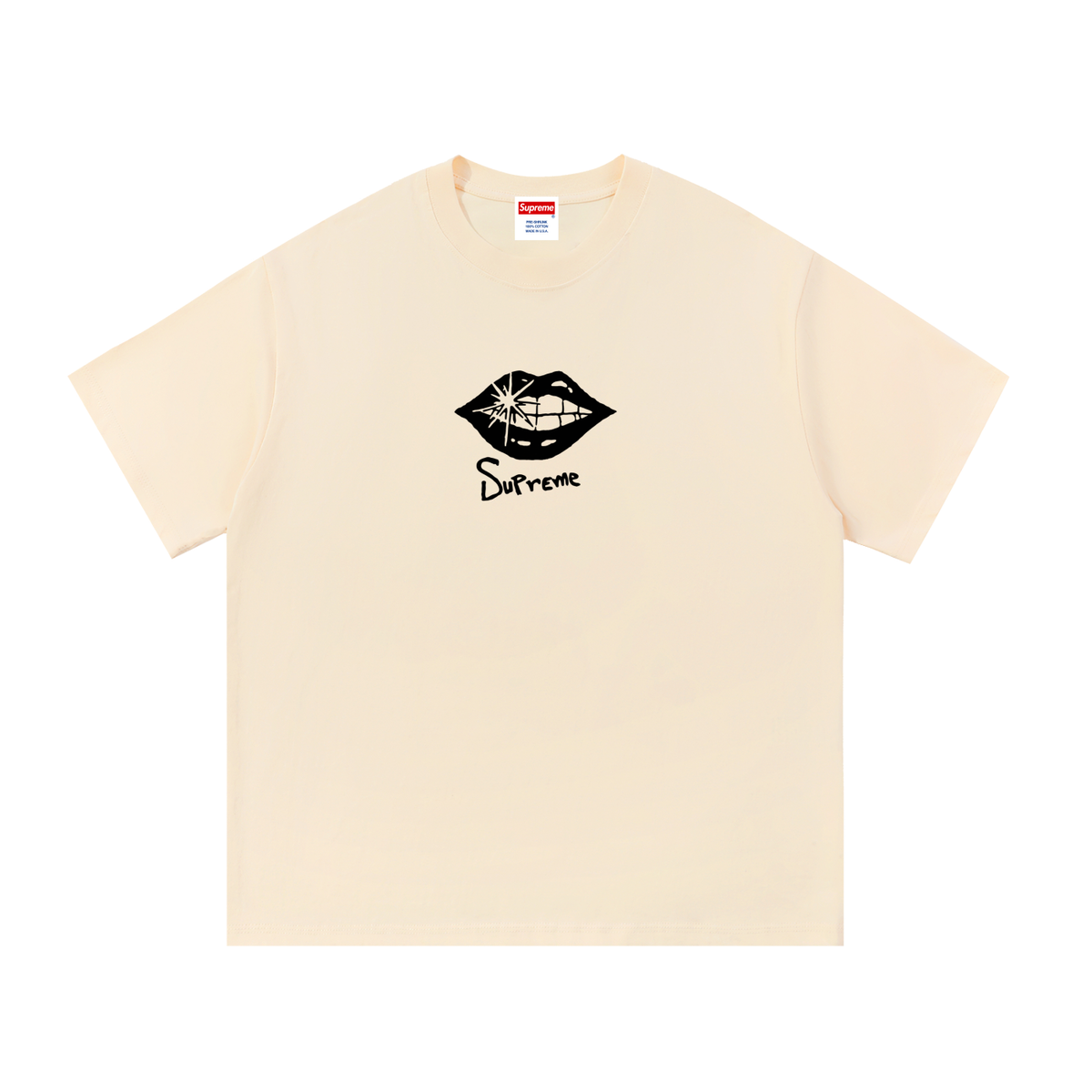 Box Logo Lips Cotton Tee