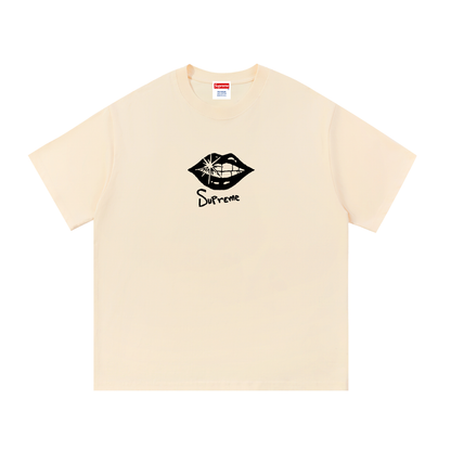 Box Logo Lips Cotton Tee