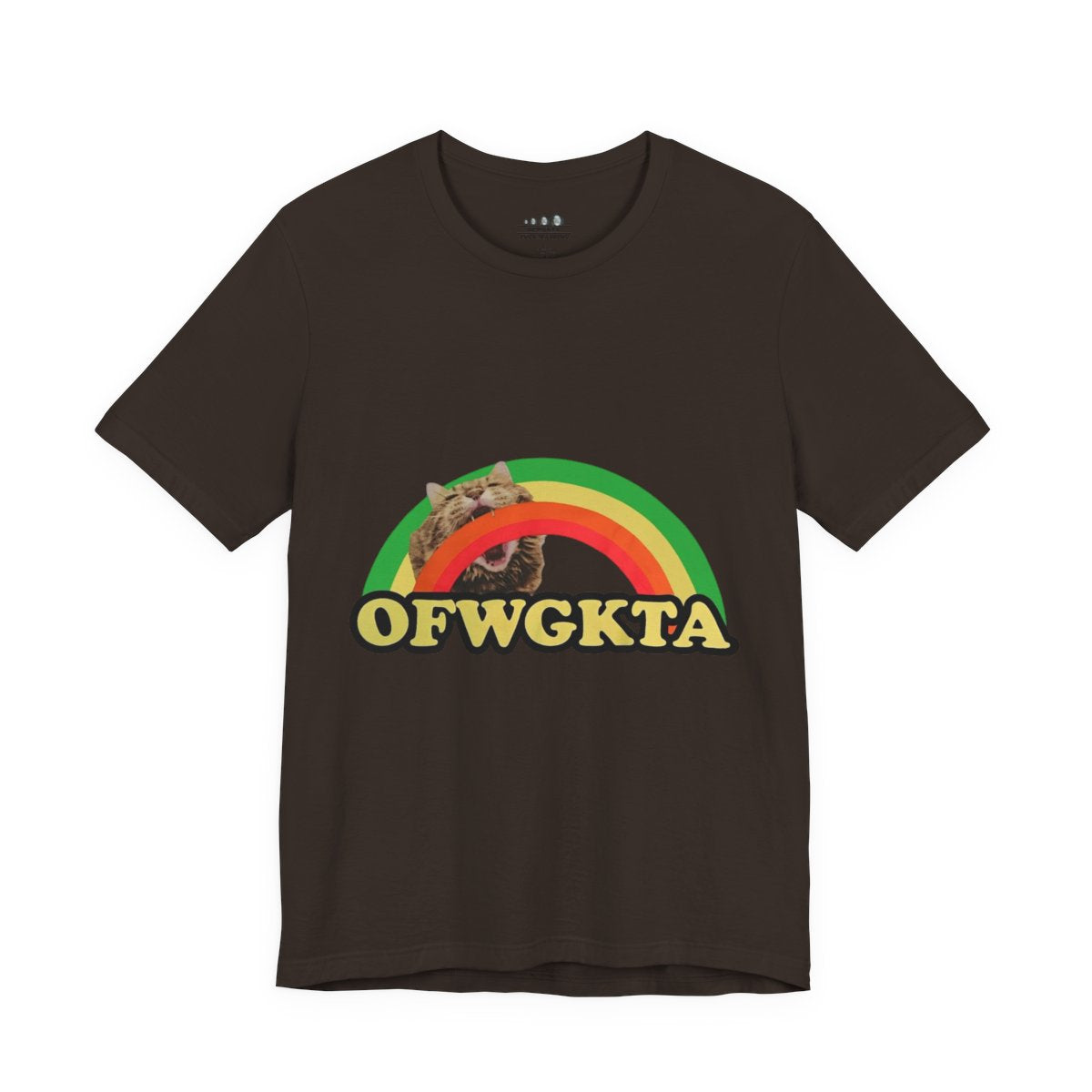 Unisex OFWGKTA Rainbow Cat Tee mockup 5