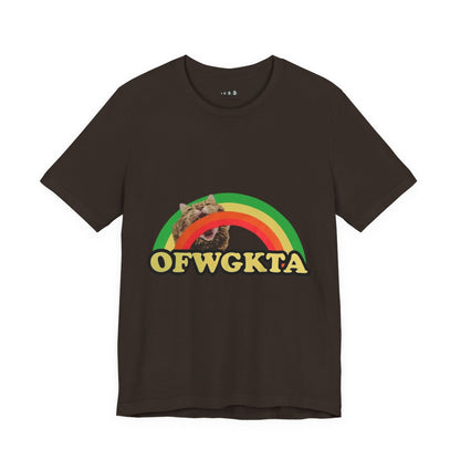 Unisex OFWGKTA Rainbow Cat Tee mockup 5